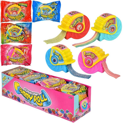 Topps Push Pop Gummy Roll Dispenser