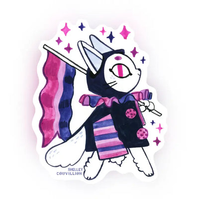 Bisexual Flag Cat Sticker