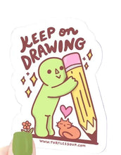 Load image into Gallery viewer, Keep On Drawing Sticker