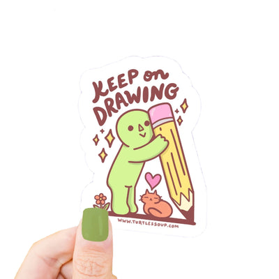 Keep on Drawing Sticker