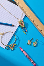 Load image into Gallery viewer, Alex and Ani - Crayola 'To Teach Is To Color A Life Forever' Crayon Box Locket: Gold