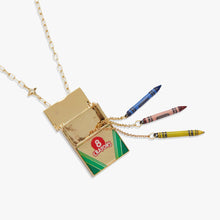 Load image into Gallery viewer, Alex and Ani - Crayola 'To Teach Is To Color A Life Forever' Crayon Box Locket: Gold