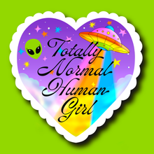 Load image into Gallery viewer, Totally Normal Human Girl Sticker