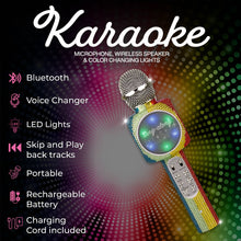 Load image into Gallery viewer, Rainbow Karaoke Microphone/speaker