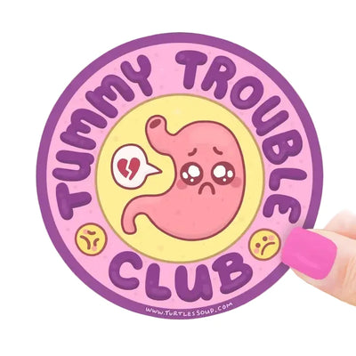 Tummy Trouble Club Sticker