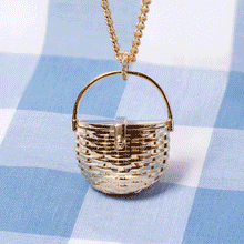 Load image into Gallery viewer, Alex and Ani - Picnic Basket Locket Pendant: Gold