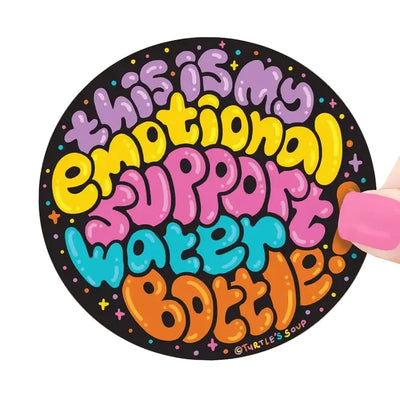 Emotional Support Water Bottle Sticker