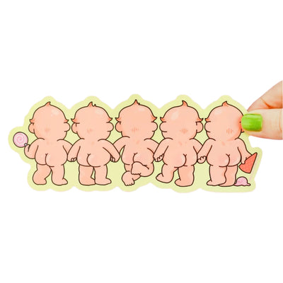 Cutie Pie Baby Butts Long Vinyl Sticker