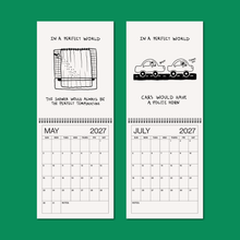 Load image into Gallery viewer, 2027 illustrated wall calendar: in a perfect world