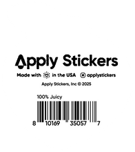 Load image into Gallery viewer, 100% Juicy Peach Die-Cut Sticker