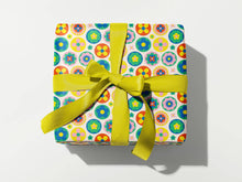 Load image into Gallery viewer, Folk Fleurs (White) Floral Wrapping Paper - Rolled Set of 3 Sheets