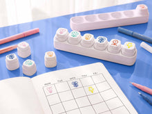 Load image into Gallery viewer, Flower Friends Push Button Stamps