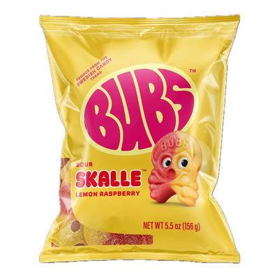 Bubs Sour Candy Skalles - Lemon Raspberry