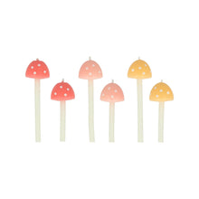 Load image into Gallery viewer, Mushroom Birthday Candles