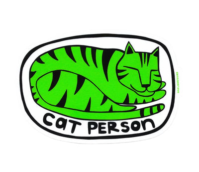 Cat Person Sticker