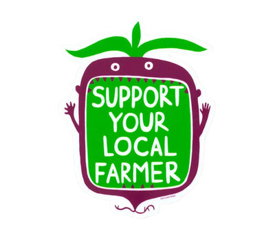 Support Your Local Farmer Sticker