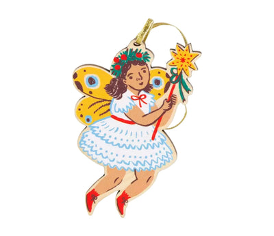 Winter Fairy Wooden Ornament