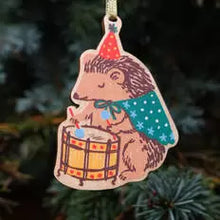 Load image into Gallery viewer, Hedgehog Wooden Ornament