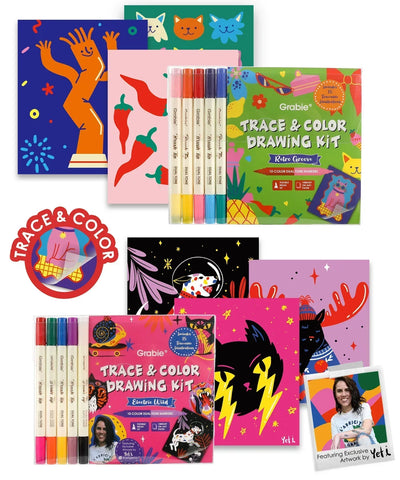 Grabie | Trace & Color Drawing Kit
