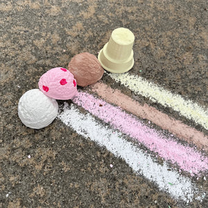 Handmade Sidewalk Chalk | Ice Cream Cones