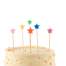 Load image into Gallery viewer, Star Birthday Candles