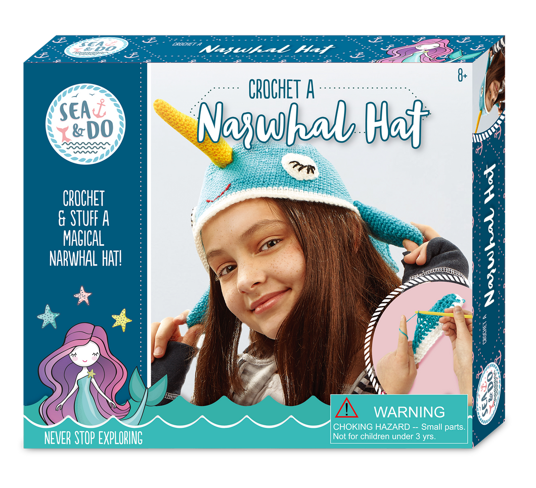 Crochet a Narwhal Hat - TREEHOUSE kid and craft