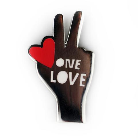 One Love Peace Pin - TREEHOUSE kid and craft