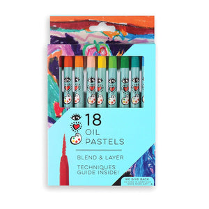 Oil Pastels | 18pc - TREEHOUSE kid and craft