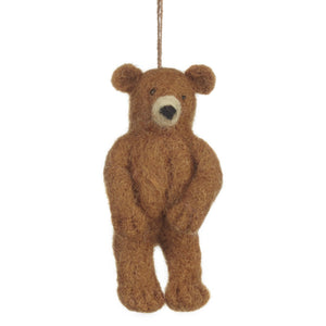 Grizzly Bear / felt ornament - TREEHOUSE kid and craft