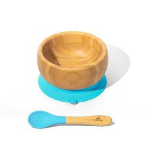 Baby Stay Put Bowl + Spoon - TREEHOUSE kid and craft