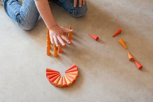 Mandala Orange Cones - TREEHOUSE kid and craft