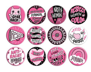 Feminist Buttons - TREEHOUSE kid and craft
