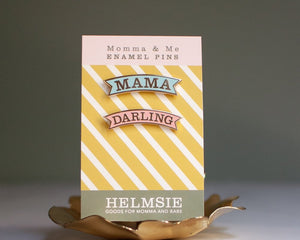 Mama and Darling Enamel Pin Set - TREEHOUSE kid and craft
