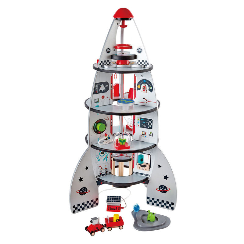 Four-Stage Rocket Ship / Hape - TREEHOUSE kid and craft