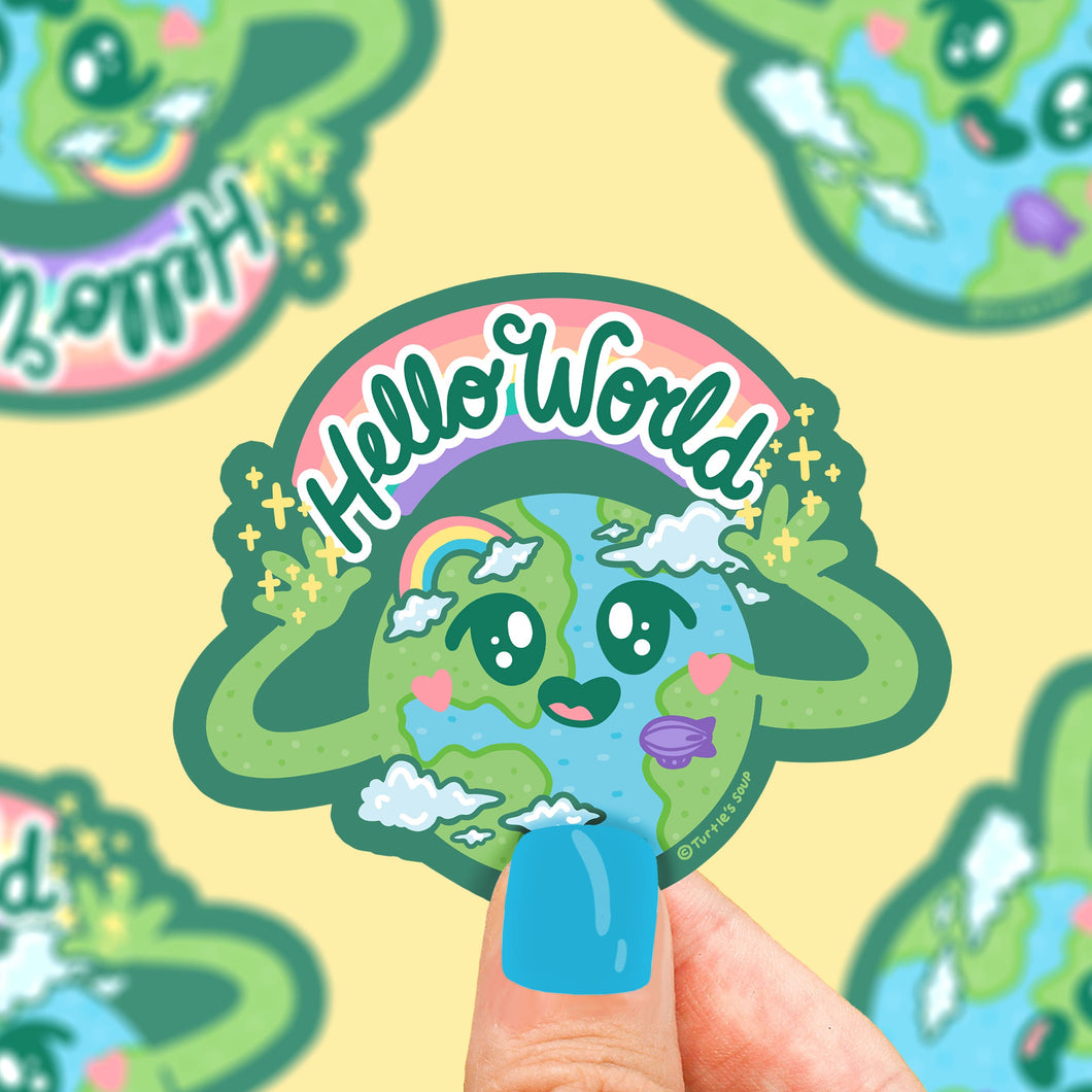 Hello World Sticker - TREEHOUSE kid and craft