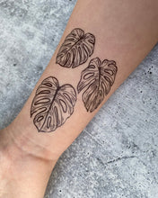 Load image into Gallery viewer, Monstera Temporary Tattoo - TREEHOUSE kid and craft