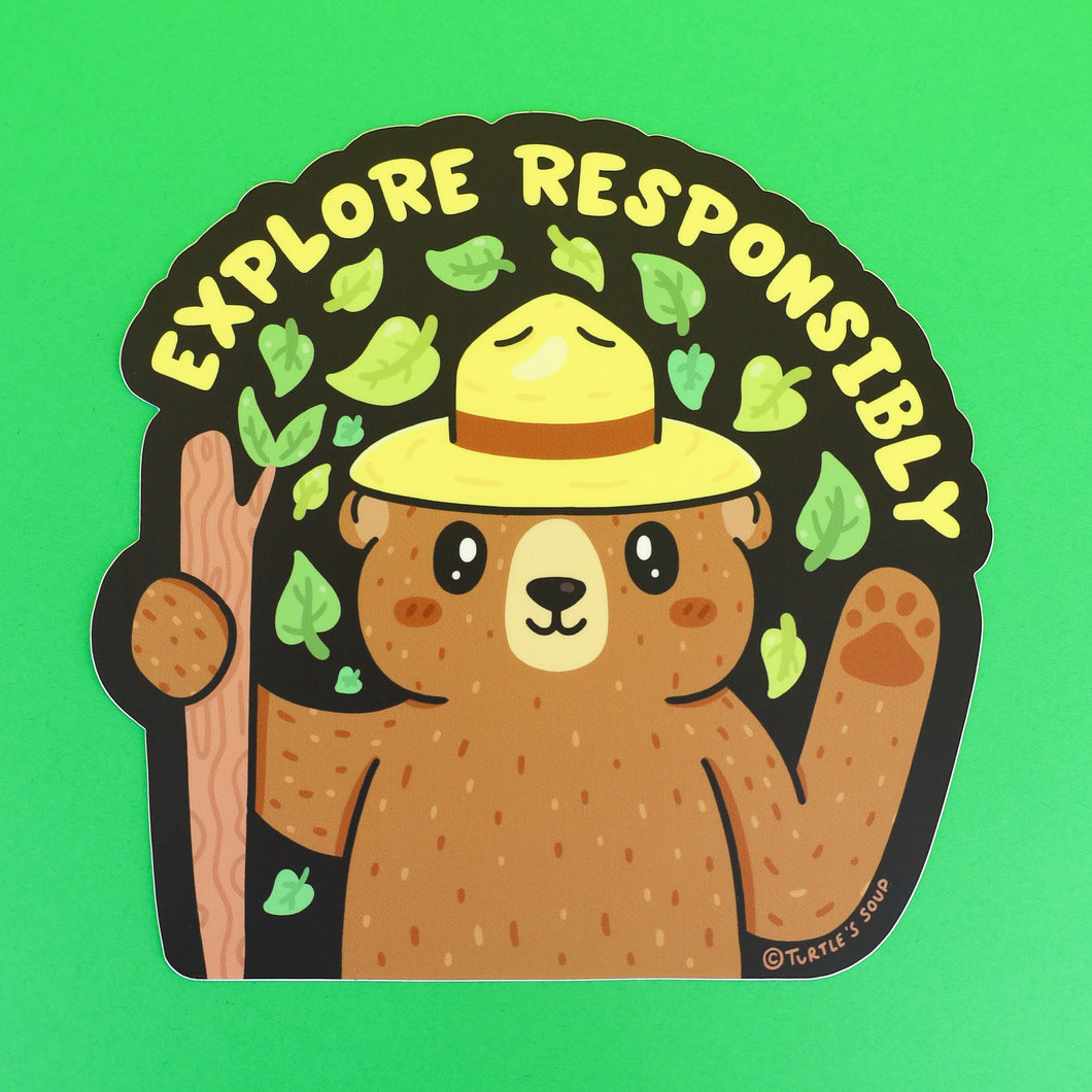 Explore Responsibly | Car Sticker - TREEHOUSE kid and craft