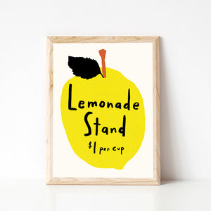 Paper Ghost Press - Lemonade Stand - Art Print - TREEHOUSE kid and craft