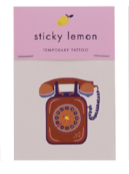 Sticky Lemon Temporary Tattoos - TREEHOUSE kid and craft