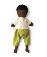 Load image into Gallery viewer, William Doll in Moss Pants and Natural Shirt - TREEHOUSE kid and craft
