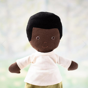 William Doll in Moss Pants and Natural Shirt - TREEHOUSE kid and craft