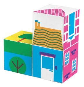 Shape Cubes - Buildings - TREEHOUSE kid and craft