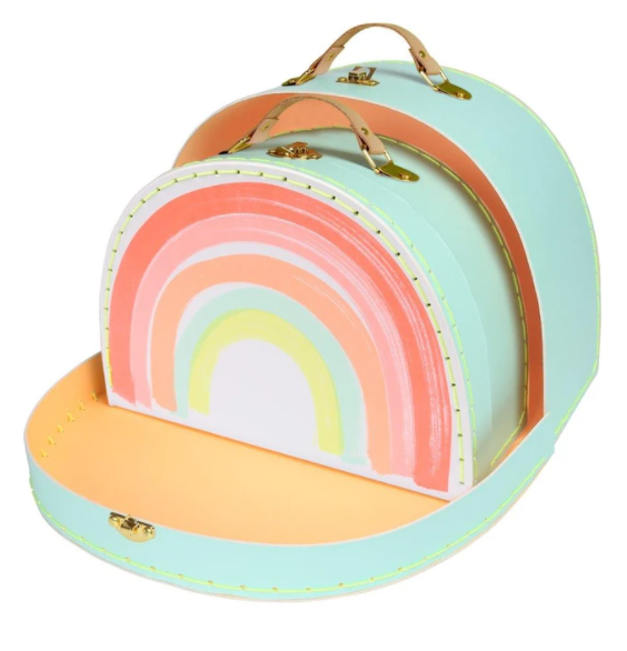 Rainbow Suitcase Set - TREEHOUSE kid and craft