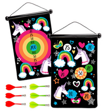Load image into Gallery viewer, Double Sided Magnetic Canvas Dart Game - TREEHOUSE kid and craft