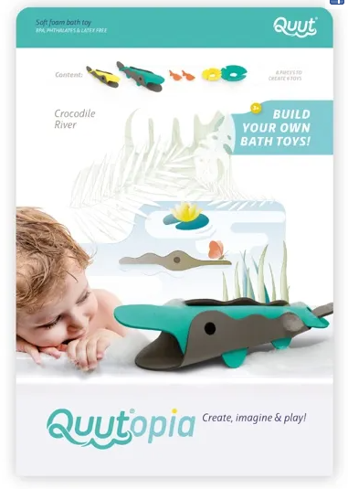 Crocodile River Bath Toy - TREEHOUSE kid and craft