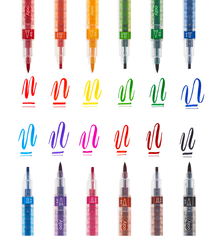 Ooly Double-Sided Markers - 12 pcs - Color Together