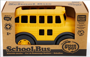 School Bus Green Toys - TREEHOUSE kid and craft