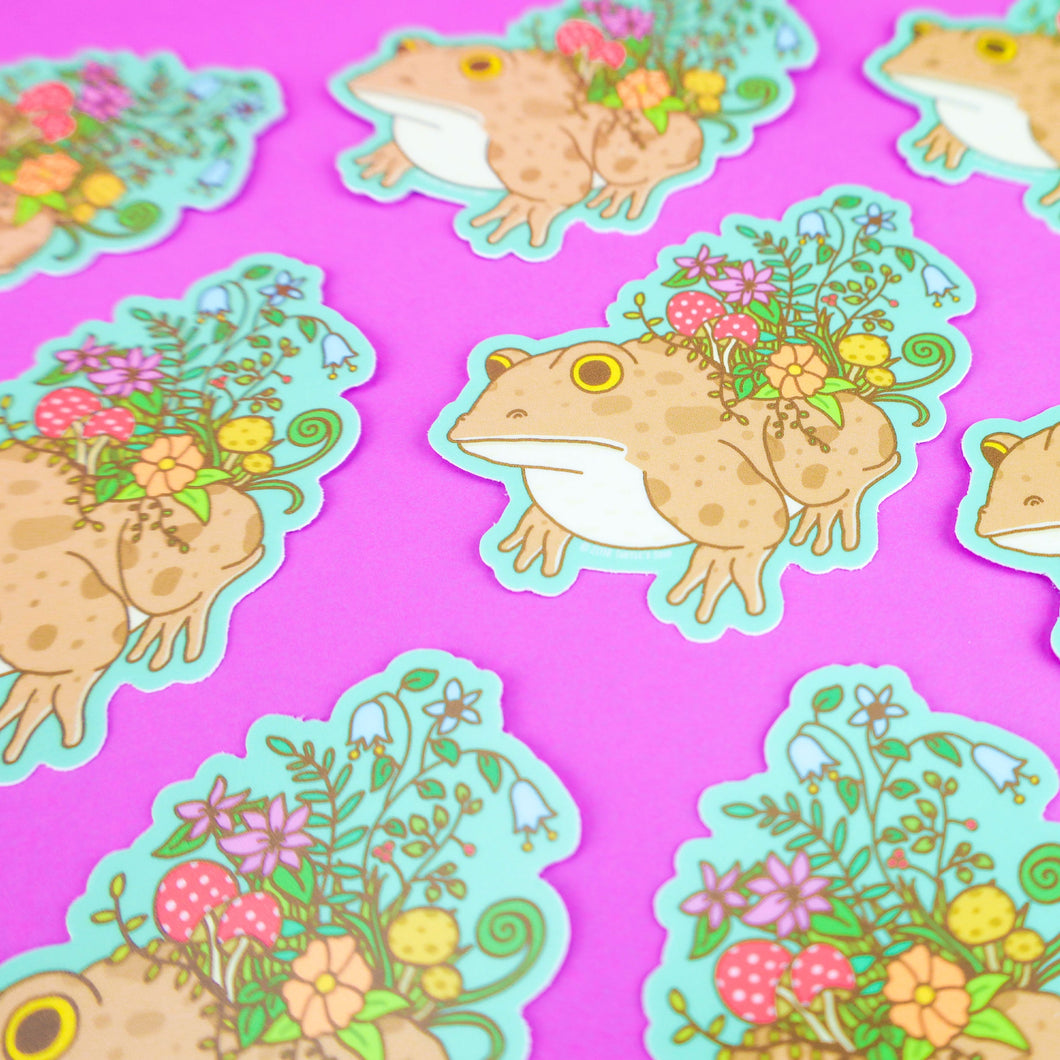 Botanical Toad Sticker - TREEHOUSE kid and craft