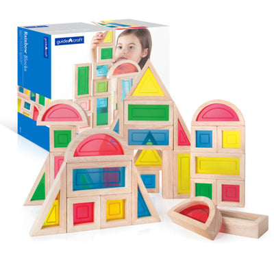 Rainbow Blocks - 30pc - TREEHOUSE kid and craft