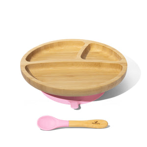 Toddler Suction Plate + Spoon - TREEHOUSE kid and craft